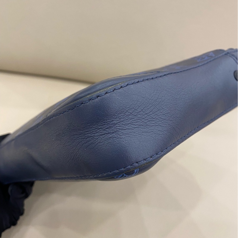 LV Duo郵差包 牛皮壓紋老花 男款 小零錢包丟失 成色佳自用超值-7