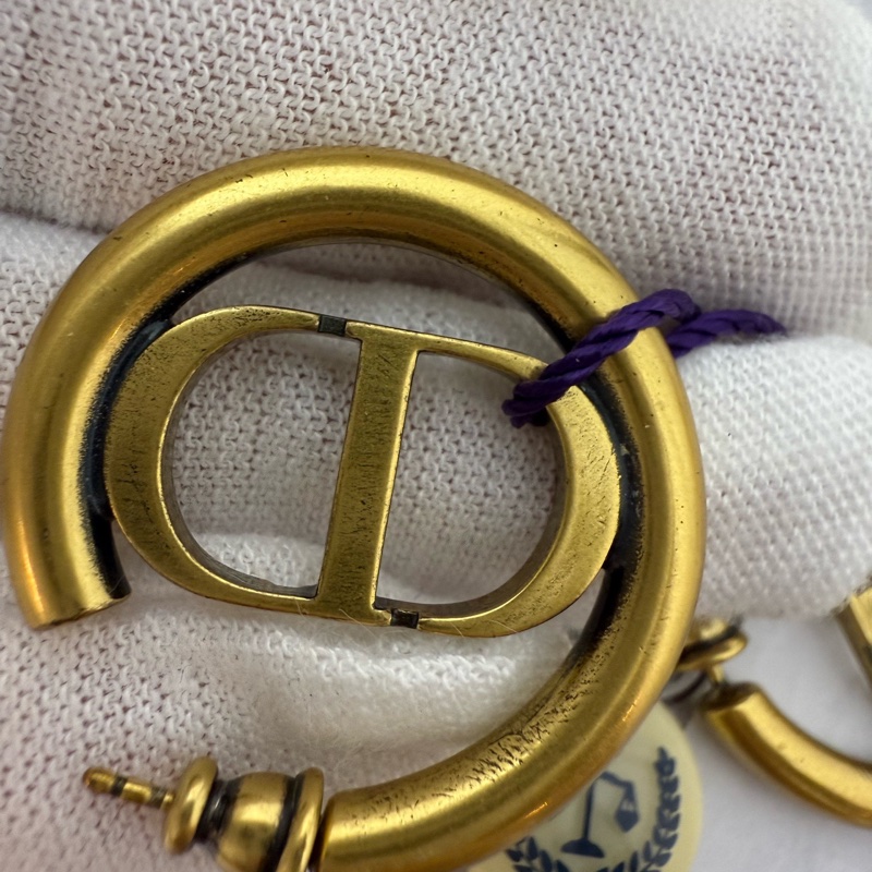 Dior CD 復古logo耳環-5