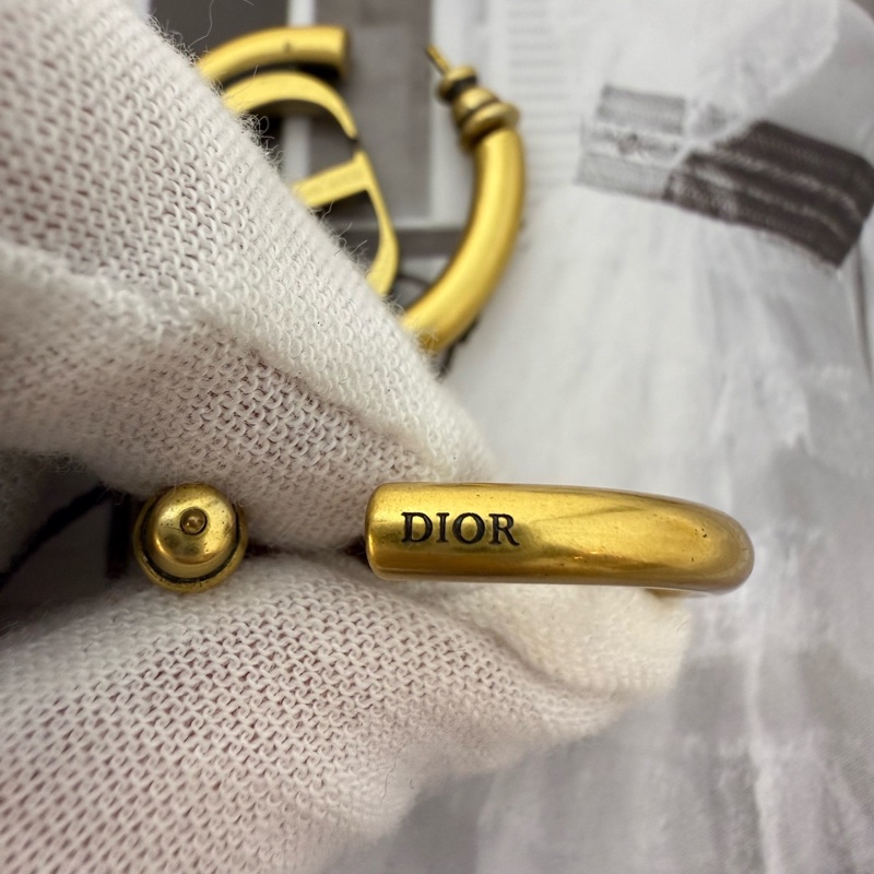 Dior CD 復古logo耳環-7