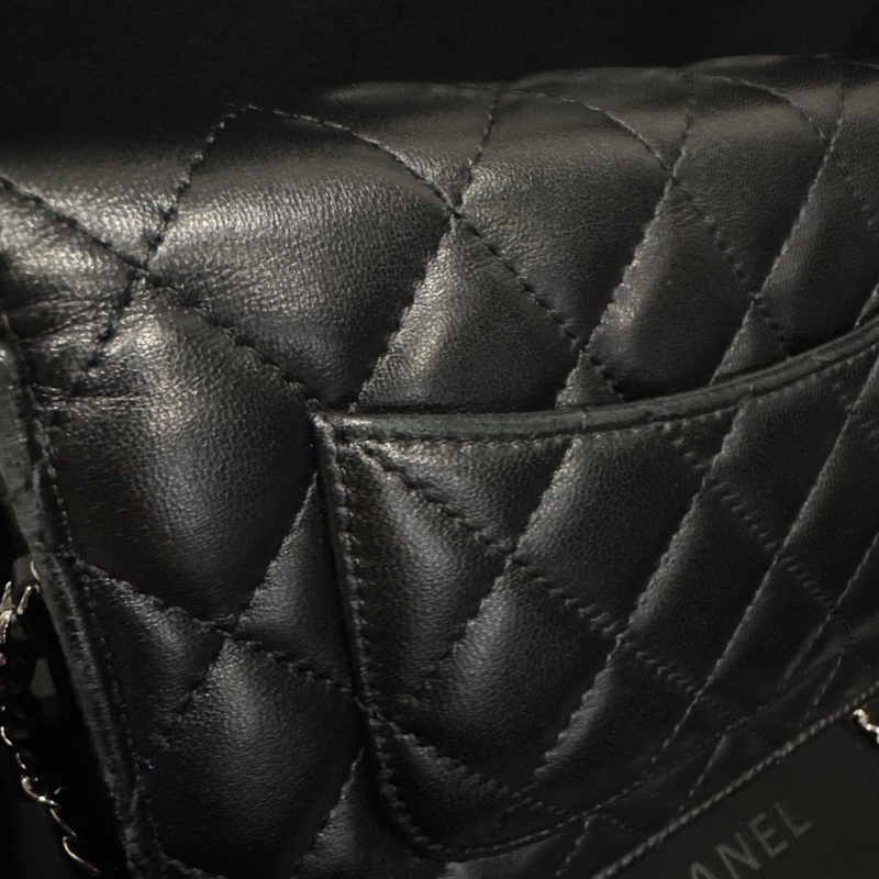Chanel 香奈兒 woc 黑銀羊皮 晶片款 購自高雄漢神本館-20