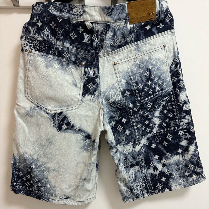 Louis Vuitton bandana monogram denim shorts 牛仔 短褲-2