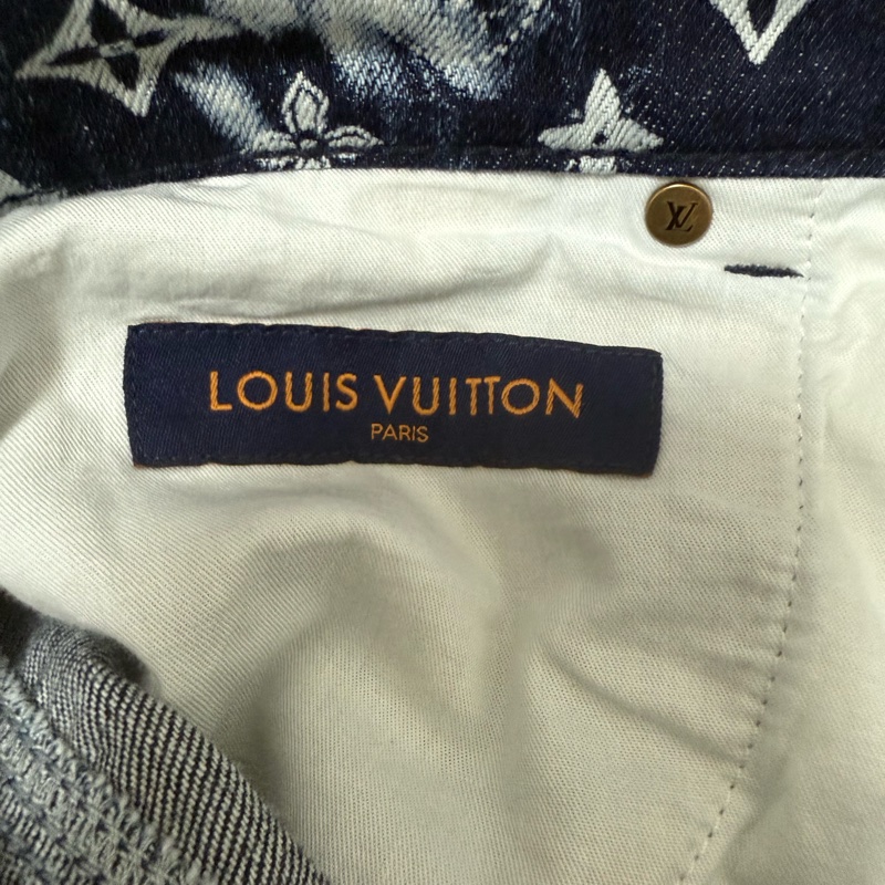 Louis Vuitton bandana monogram denim shorts 牛仔 短褲-4