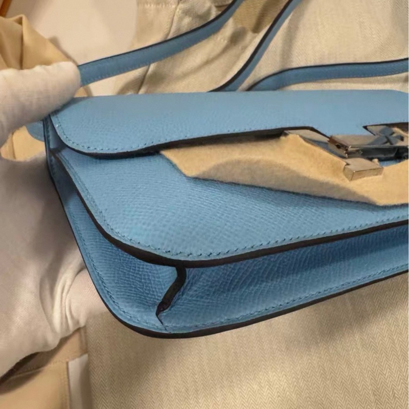 請先詢問貨存🩷K刻✨ Hermes Constance elan  糖果藍 K刻-4