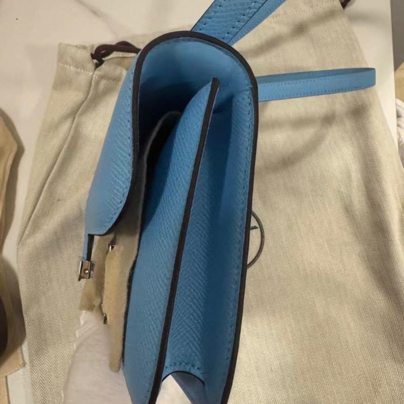 請先詢問貨存🩷K刻✨ Hermes Constance elan  糖果藍 K刻-5