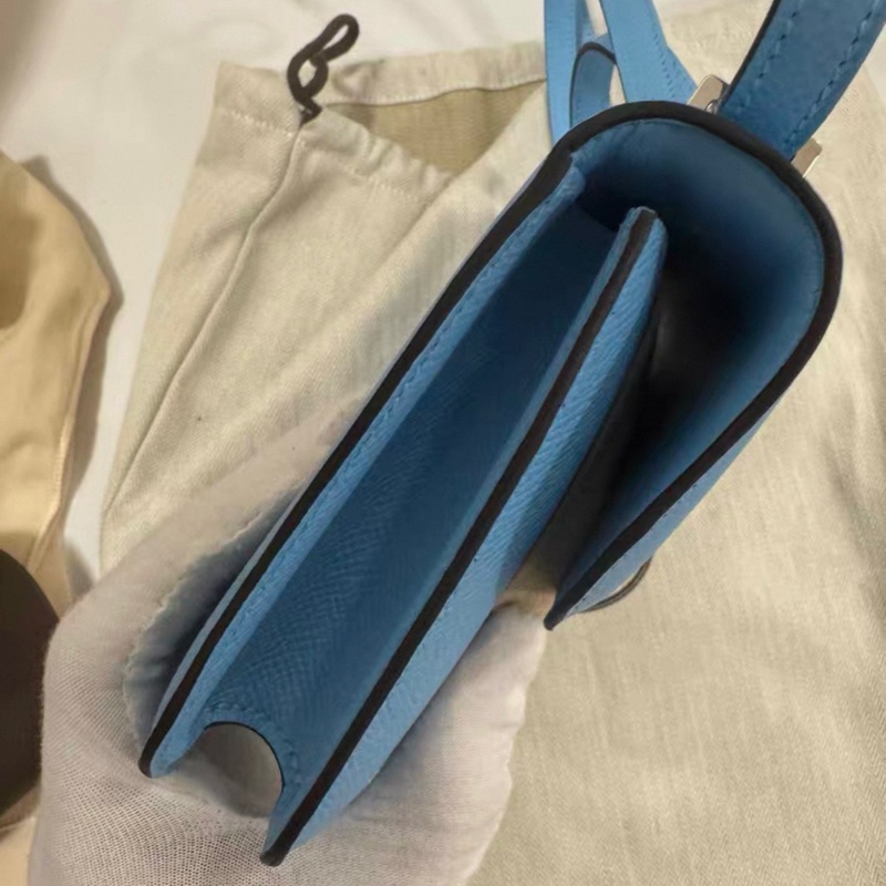 請先詢問貨存🩷K刻✨ Hermes Constance elan  糖果藍 K刻-6