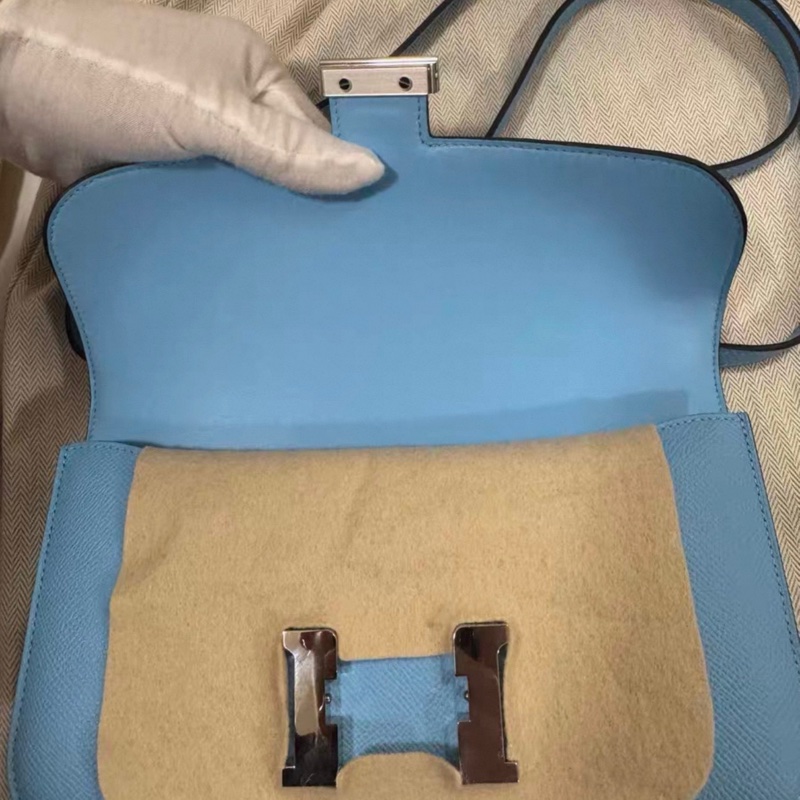 請先詢問貨存🩷K刻✨ Hermes Constance elan  糖果藍 K刻-8