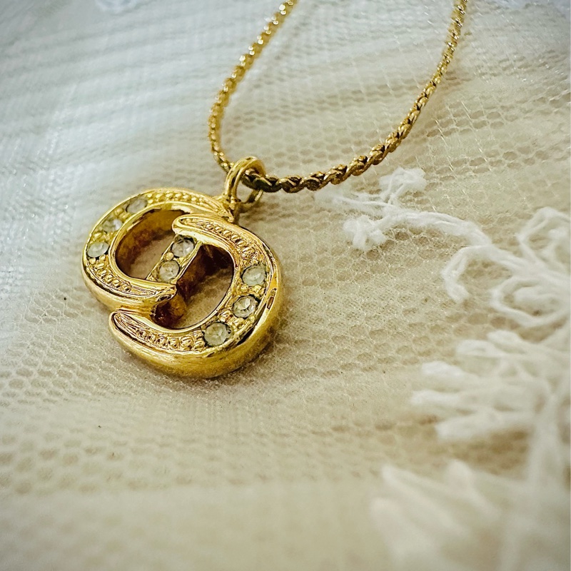 Christian Dior 經典CD標誌水鑽項鍊 極美✨-2