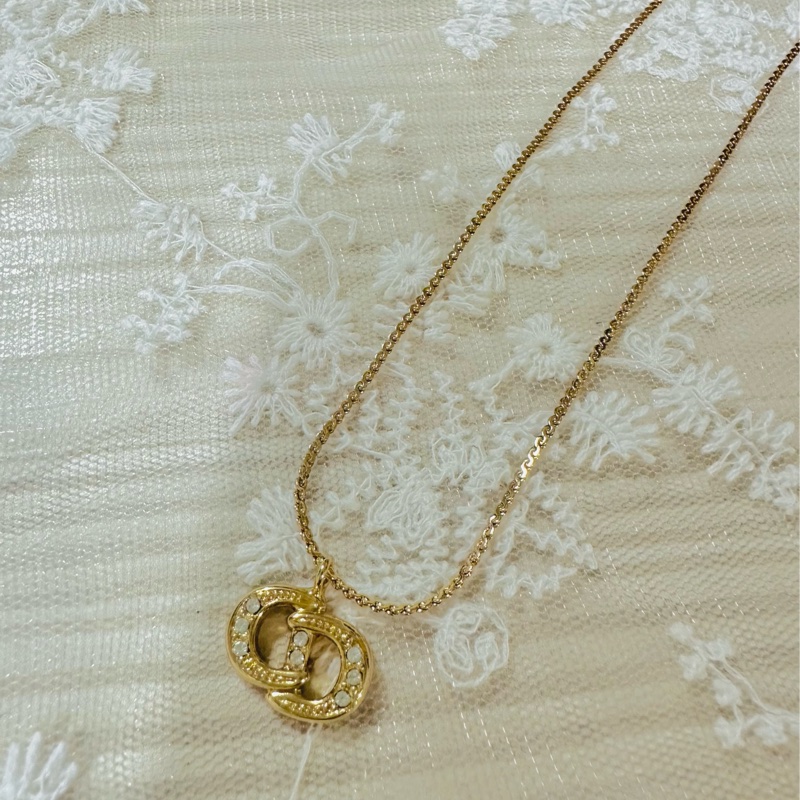 Christian Dior 經典CD標誌水鑽項鍊 極美✨-6