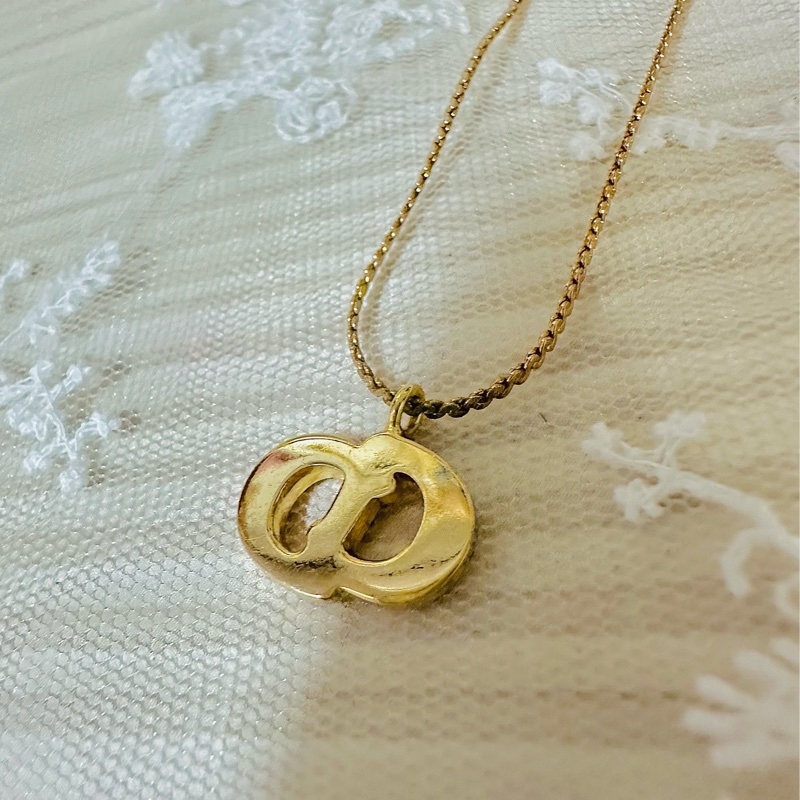 Christian Dior 經典CD標誌水鑽項鍊 極美✨-8