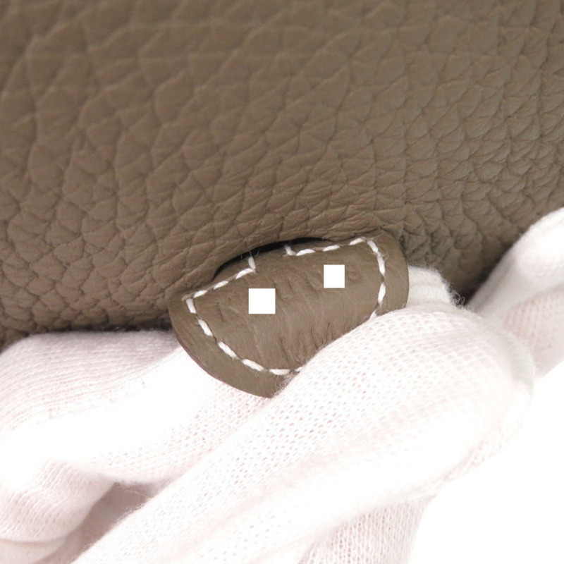 全新愛馬仕 Evelyne TPM Amazon Taurillon Clemence 皮革單背包,靛藍色,金色五金,K 字印記,貨號 0495HERMES-8