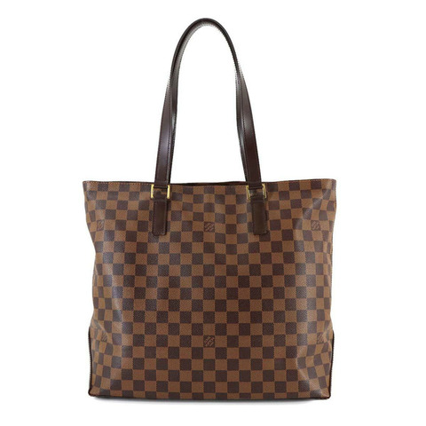 路易威登 Damier Cabas Mezzo 個人 SPO 托特包手提包 Ebene N51152