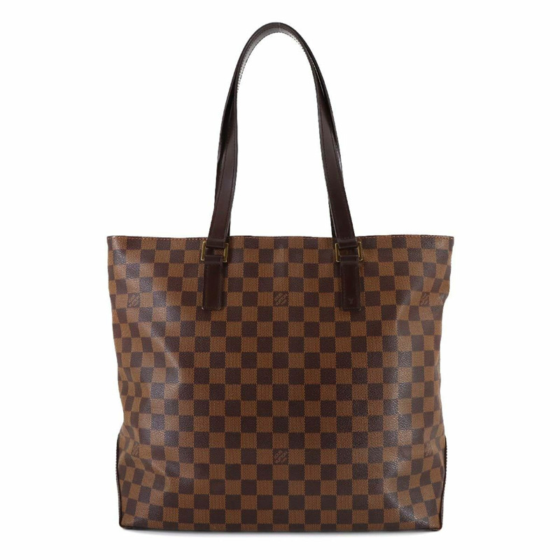 路易威登 Damier Cabas Mezzo 個人 SPO 托特包手提包 Ebene N51152-2