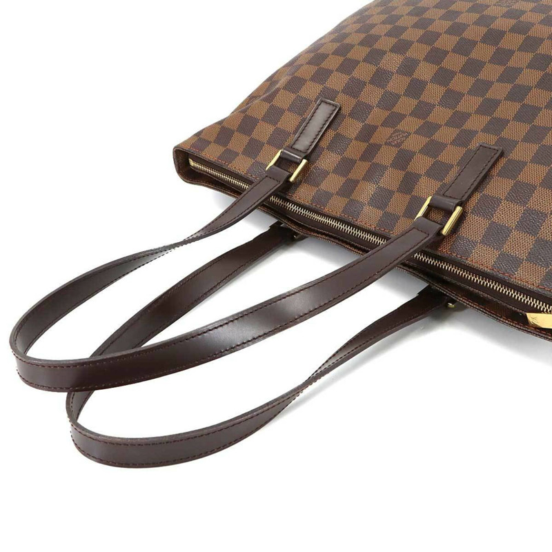 路易威登 Damier Cabas Mezzo 個人 SPO 托特包手提包 Ebene N51152-5