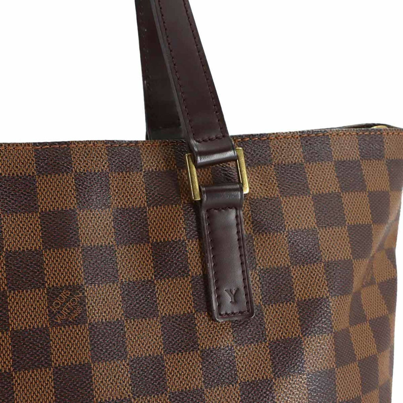 路易威登 Damier Cabas Mezzo 個人 SPO 托特包手提包 Ebene N51152-8