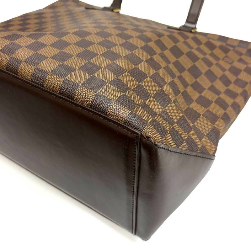 路易威登 Damier Cabas Mezzo 個人 SPO 托特包手提包 Ebene N51152-9