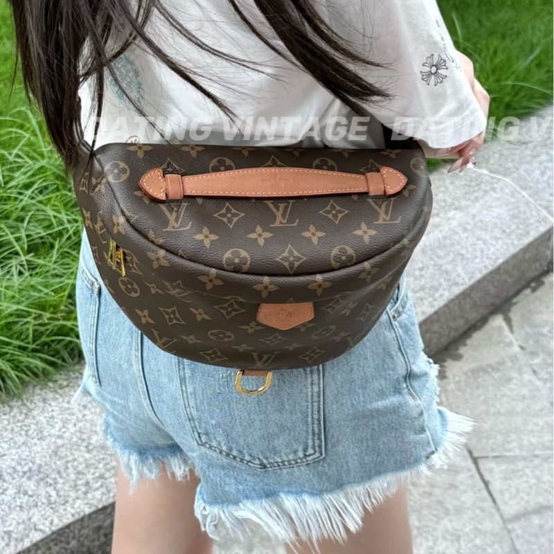 穿搭神器😍超低價❤️🔥lv路易威登老花bumpbag男女通用胸包腰包前背包斜挎包-4