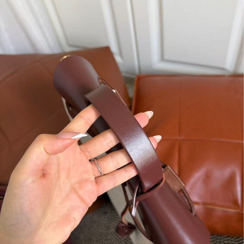 Hermes Vintage Herbag 紅棕肩背包/雙肩-11