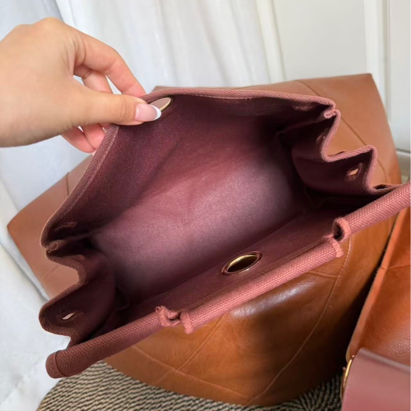 Hermes Vintage Herbag 紅棕肩背包/雙肩-28