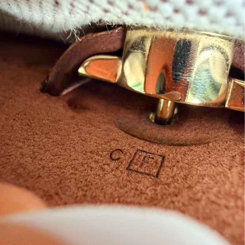 Hermes Vintage Herbag 紅棕肩背包/雙肩-30