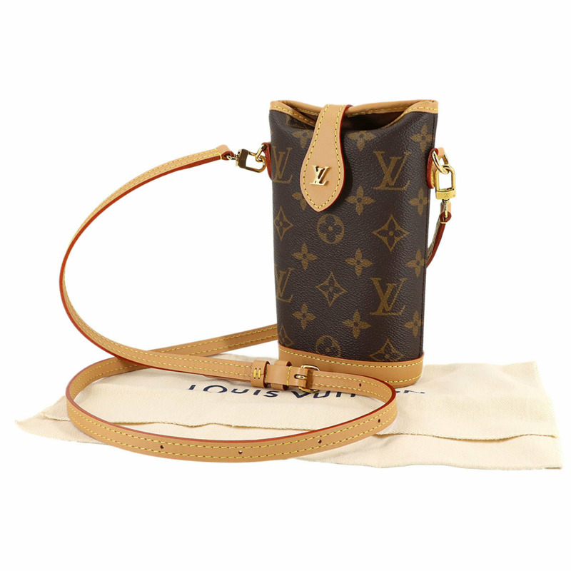 路易威登 Monogram Fold Me 手提包/肩背包/肩包 棕色 M80874 RFID-1