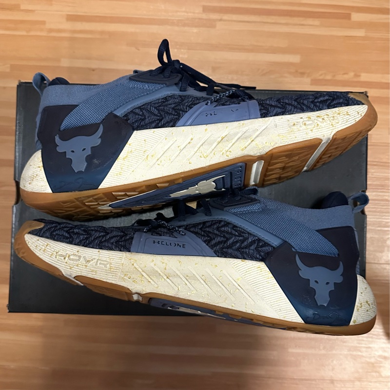 Under Armour Project Rock 6 Blue Gym Training Shoes 3026534-400-2