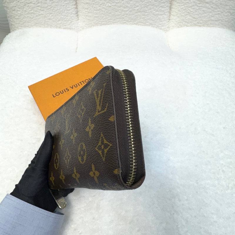 Louis Vuitton LV原花帆布 Zippy Wallet拉鍊長夾 Monogram老花長夾 M42616-3