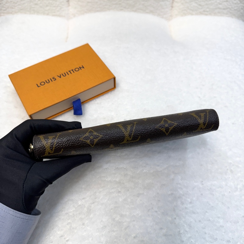 Louis Vuitton LV原花帆布 Zippy Wallet拉鍊長夾 Monogram老花長夾 M42616-4