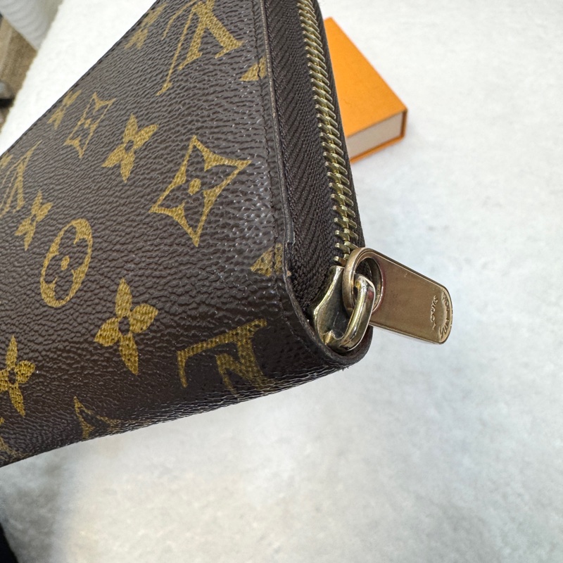 Louis Vuitton LV原花帆布 Zippy Wallet拉鍊長夾 Monogram老花長夾 M42616-10