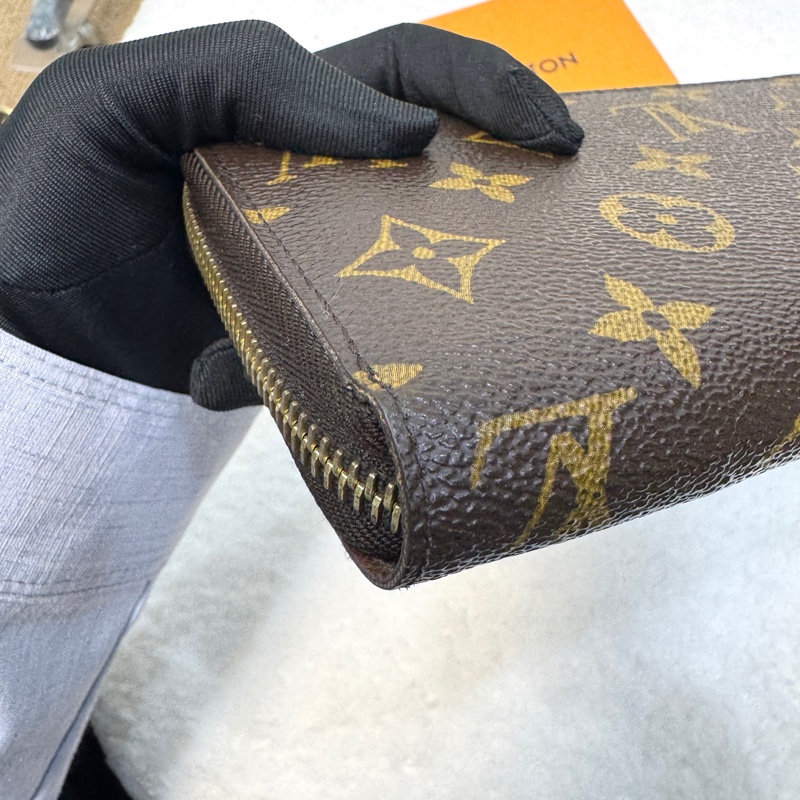 Louis Vuitton LV原花帆布 Zippy Wallet拉鍊長夾 Monogram老花長夾 M42616-11