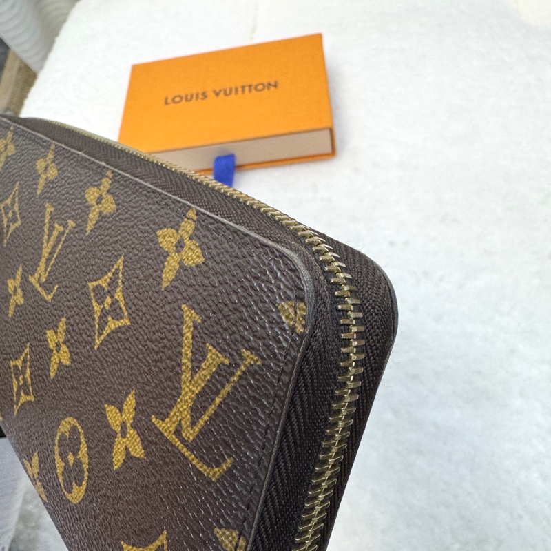 Louis Vuitton LV原花帆布 Zippy Wallet拉鍊長夾 Monogram老花長夾 M42616-12