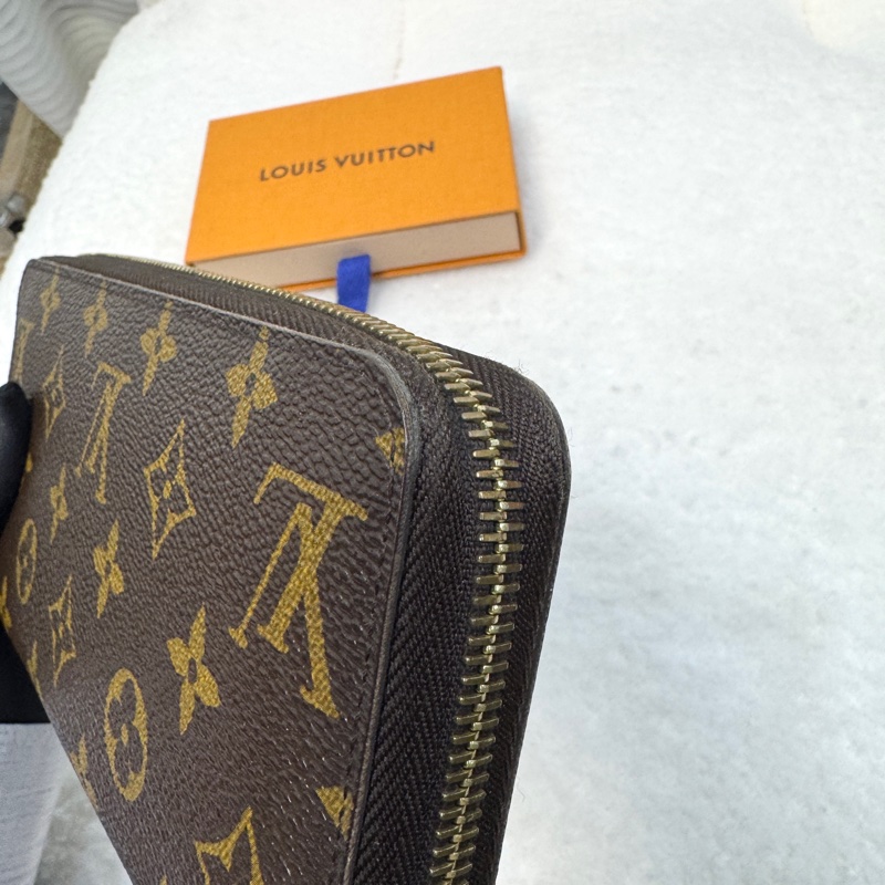 Louis Vuitton LV原花帆布 Zippy Wallet拉鍊長夾 Monogram老花長夾 M42616-13