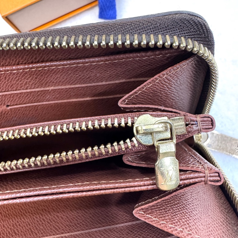 Louis Vuitton LV原花帆布 Zippy Wallet拉鍊長夾 Monogram老花長夾 M42616-15