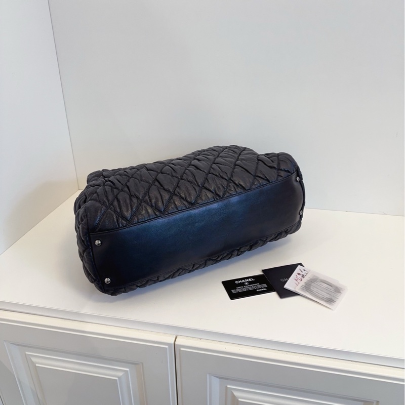 ✨Chanel 黑銀泡芙 波士頓手提包 98🆕-6