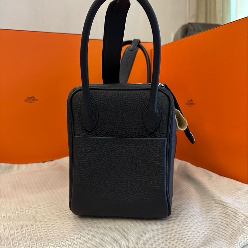 Hermes Lindy 26 黑銀-1