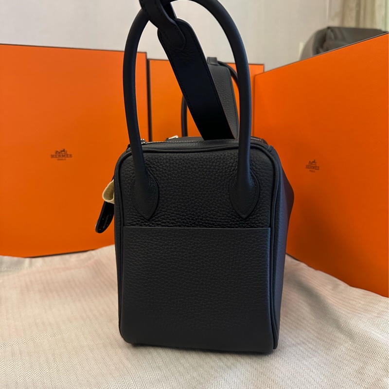 Hermes Lindy 26 黑銀-2