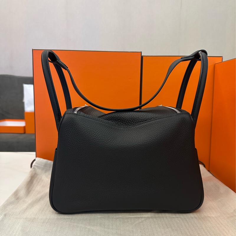 Hermes Lindy 26 黑銀-3