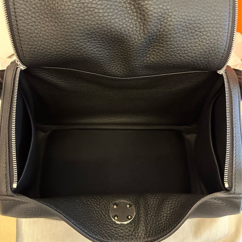 Hermes Lindy 26 黑銀-5