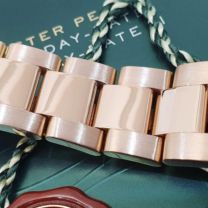 【大眾名錶】 ROLEX 勞力士118205 Day-Date 蠔式新款 18K玫瑰金 原廠香檳金十鑽面盤 新包台 錶徑36mm G180-7