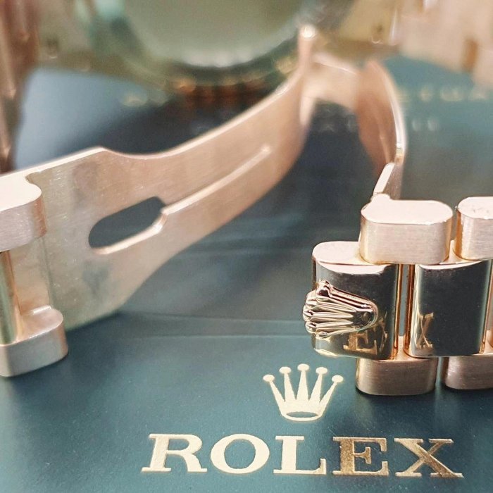 【大眾名錶】 ROLEX 勞力士118205 Day-Date 蠔式新款 18K玫瑰金 原廠香檳金十鑽面盤 新包台 錶徑36mm G180-8