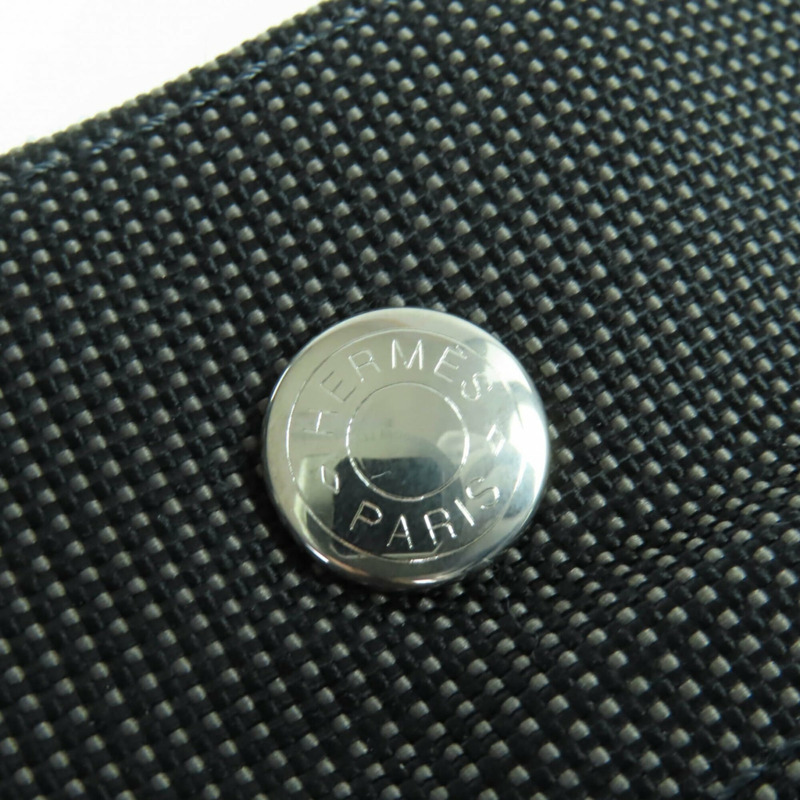 愛馬仕 Herline MM Sellier 五金帆布托特包 手袋 灰色 法國製造 女款-7