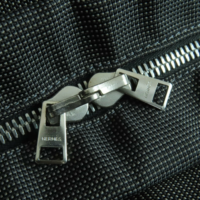 愛馬仕 Herline MM Sellier 五金帆布托特包 手袋 灰色 法國製造 女款-8