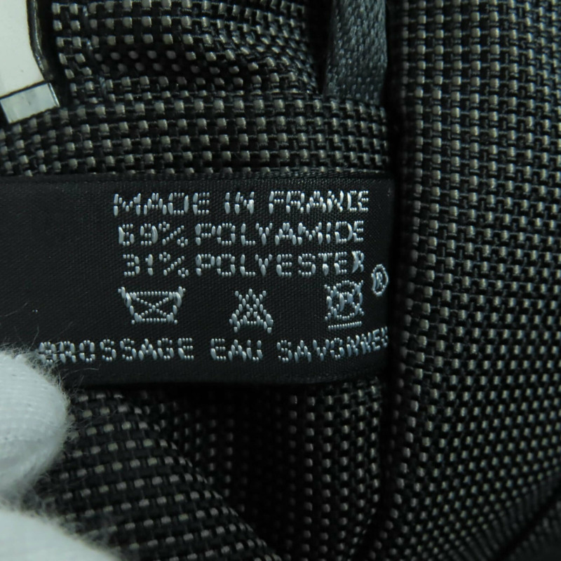 愛馬仕 Herline MM Sellier 五金帆布托特包 手袋 灰色 法國製造 女款-10