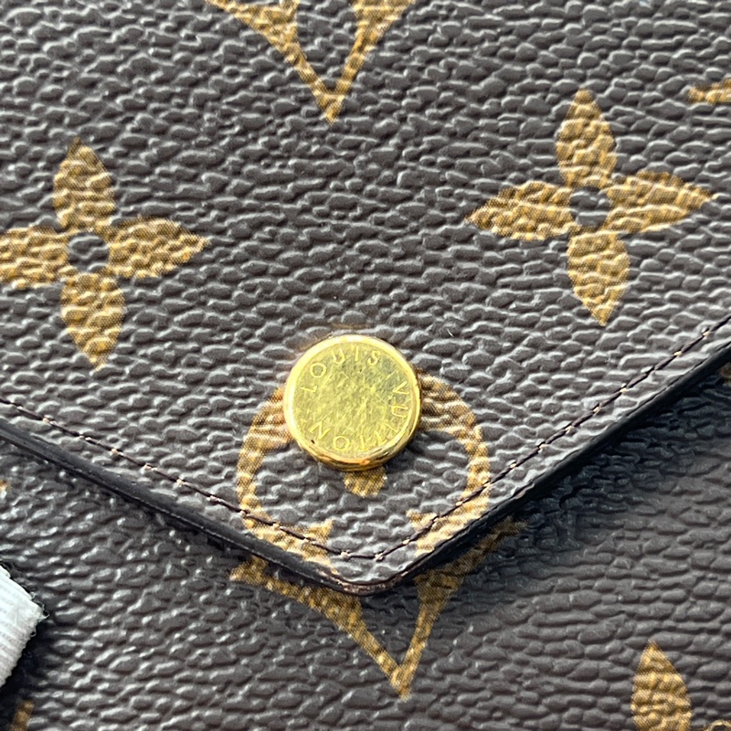 香緹國際精品916 LV 老花短夾 盒裝完整-1