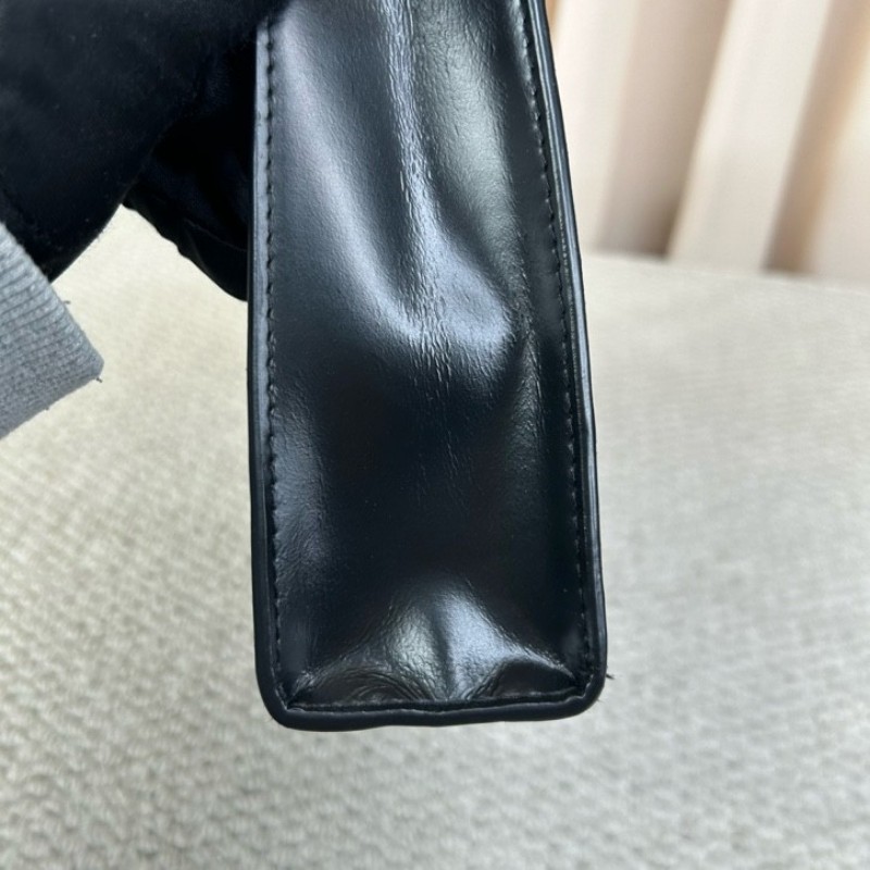 LV路易威登黑色棋盤格手拿包洗漱包 經典棋盤格配黑色皮革 低調奢華 內裡乾淨整潔 容量實用-20