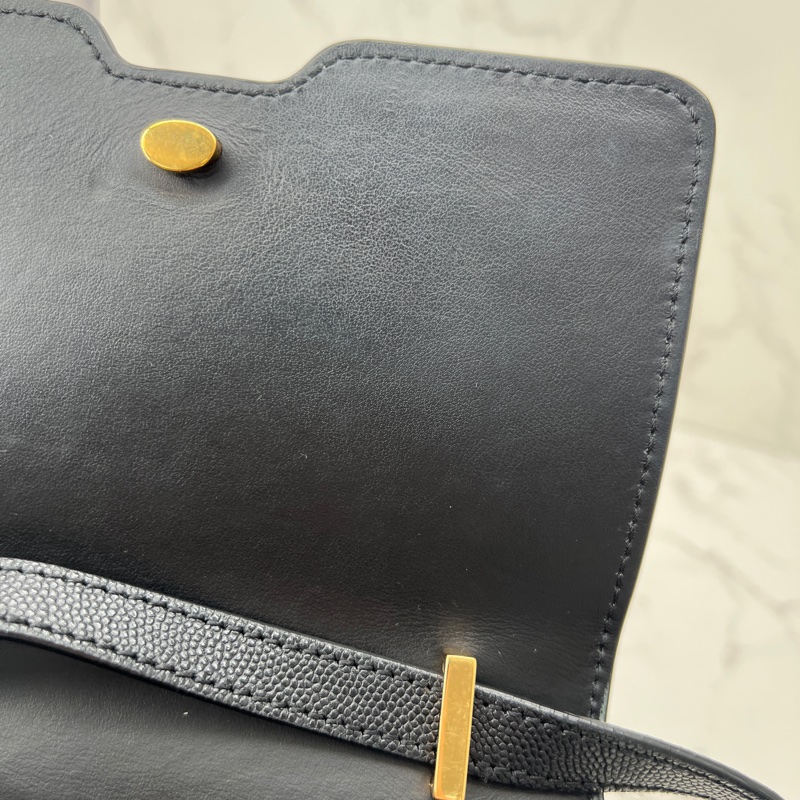 香緹國際精品 920 BURBERRY 肩背包黑金色-12