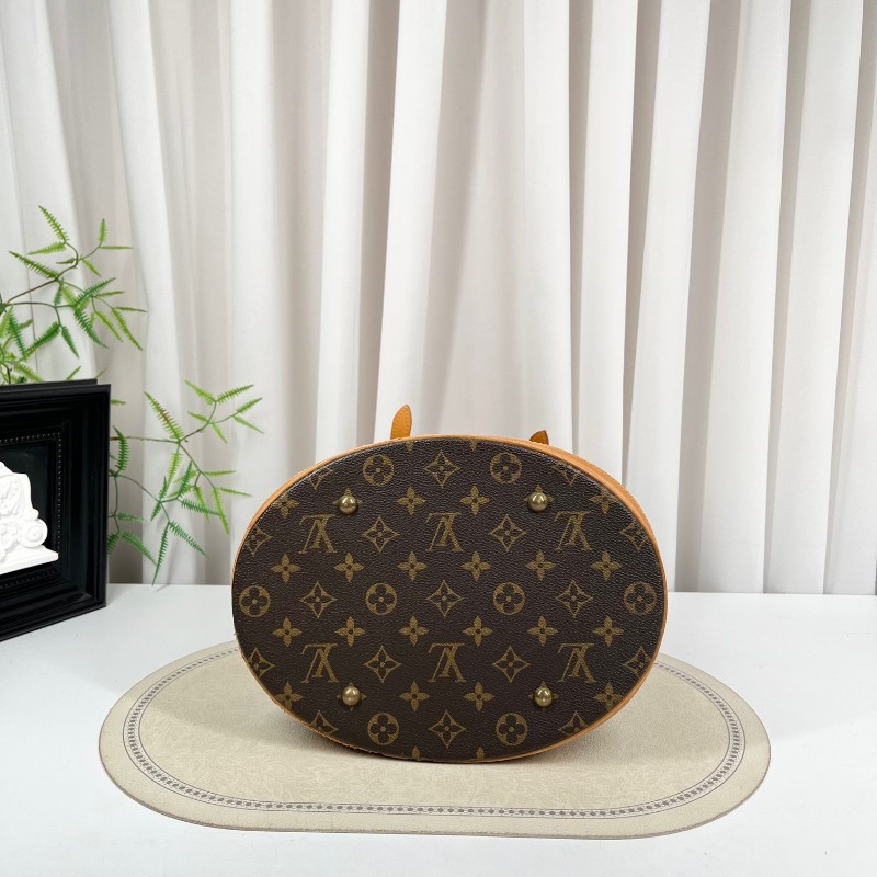 LV路易威登 中古老花水桶包 經典Monogram配色 容量實用 日常通勤出門都很合適-4