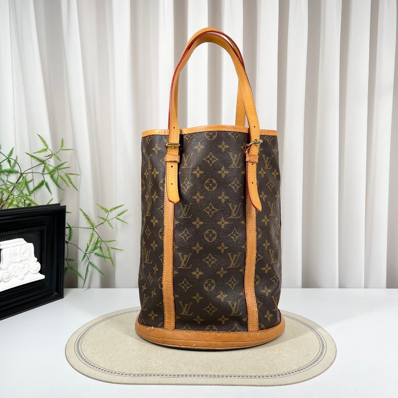 LV路易威登 中古老花水桶包 經典Monogram配色 容量實用 日常通勤出門都很合適-6