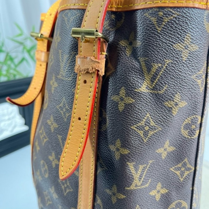 LV路易威登 中古老花水桶包 經典Monogram配色 容量實用 日常通勤出門都很合適-19