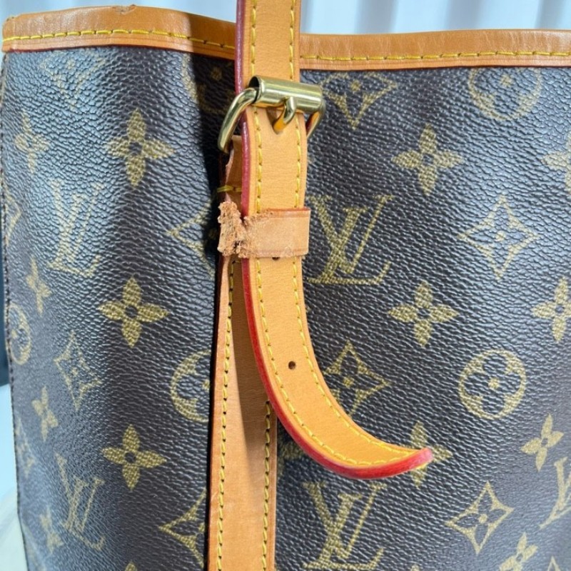 LV路易威登 中古老花水桶包 經典Monogram配色 容量實用 日常通勤出門都很合適-20