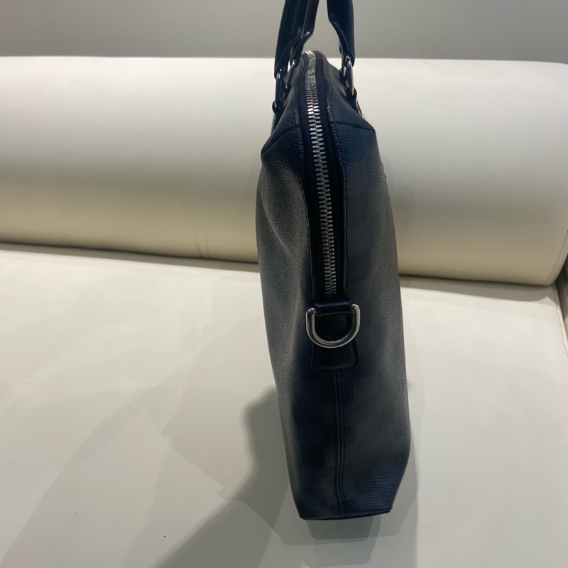 LouisVuitton 路易威登 灰棋盤格公文包,缺肩帶 🈚附件-2